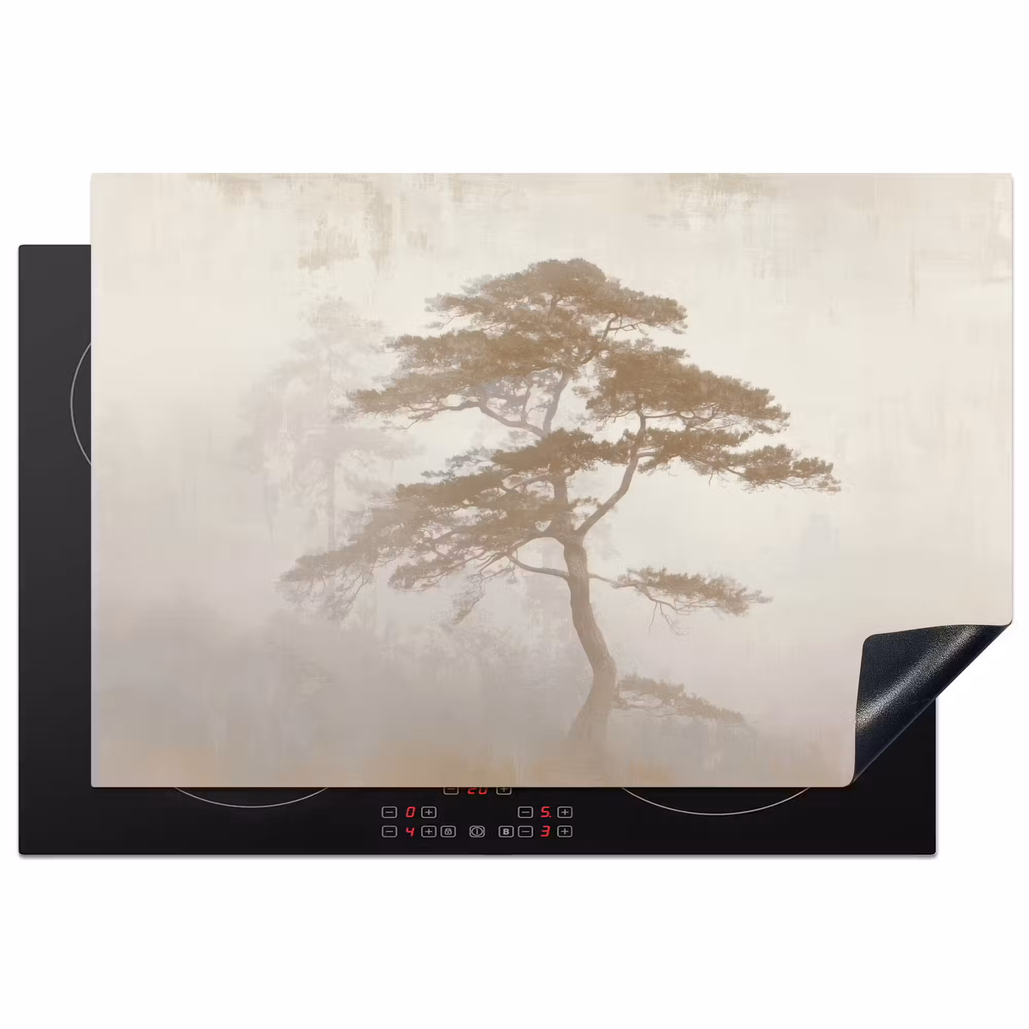 Inductie beschermer - Boom - Oosterse stijl - Landschap