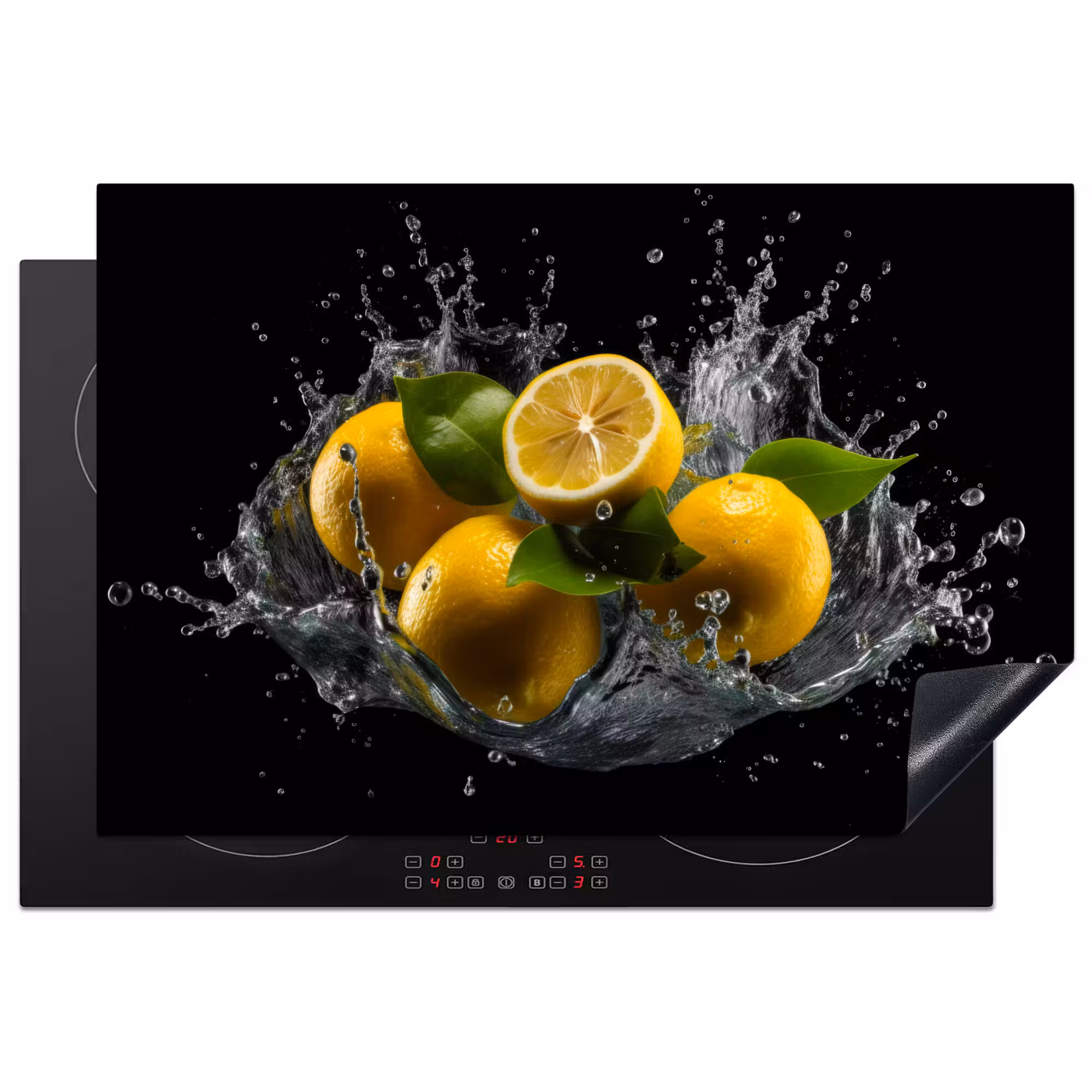 Inductie beschermer - Citroen - Fruit - Geel - Zwart