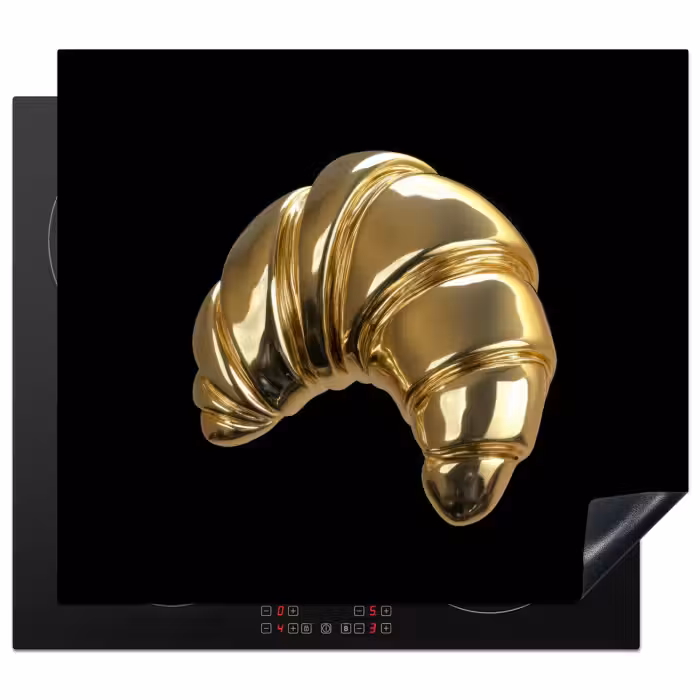 Inductie beschermer - Croissant - Brood - Goud - Zwart