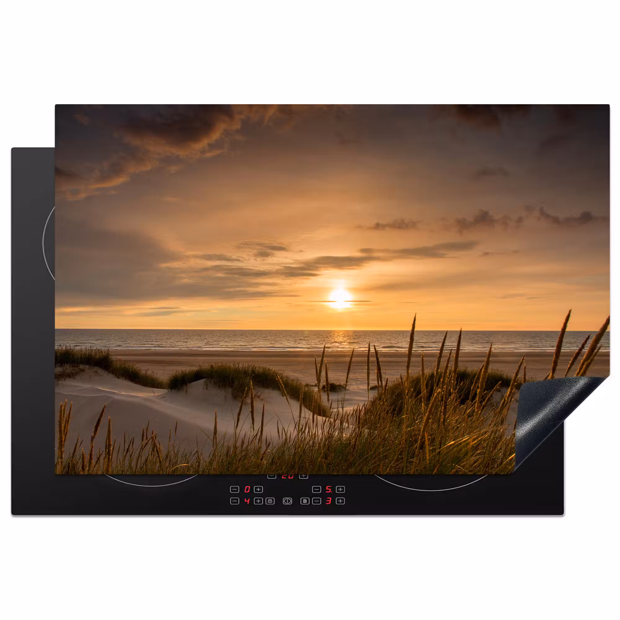 Inductie beschermer - Duinzicht op Zonsondergang