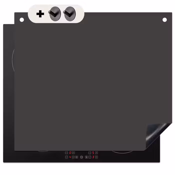 Inductie beschermer en spatscherm (2in1) - Charcoal - Grijs- Grey