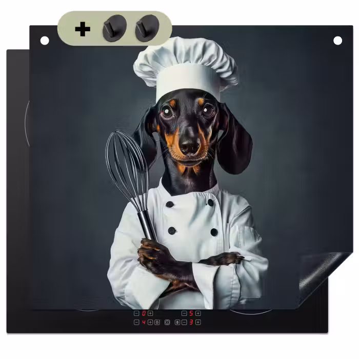 Inductie beschermer en spatscherm (2in1) - Hond - Garde - Kok