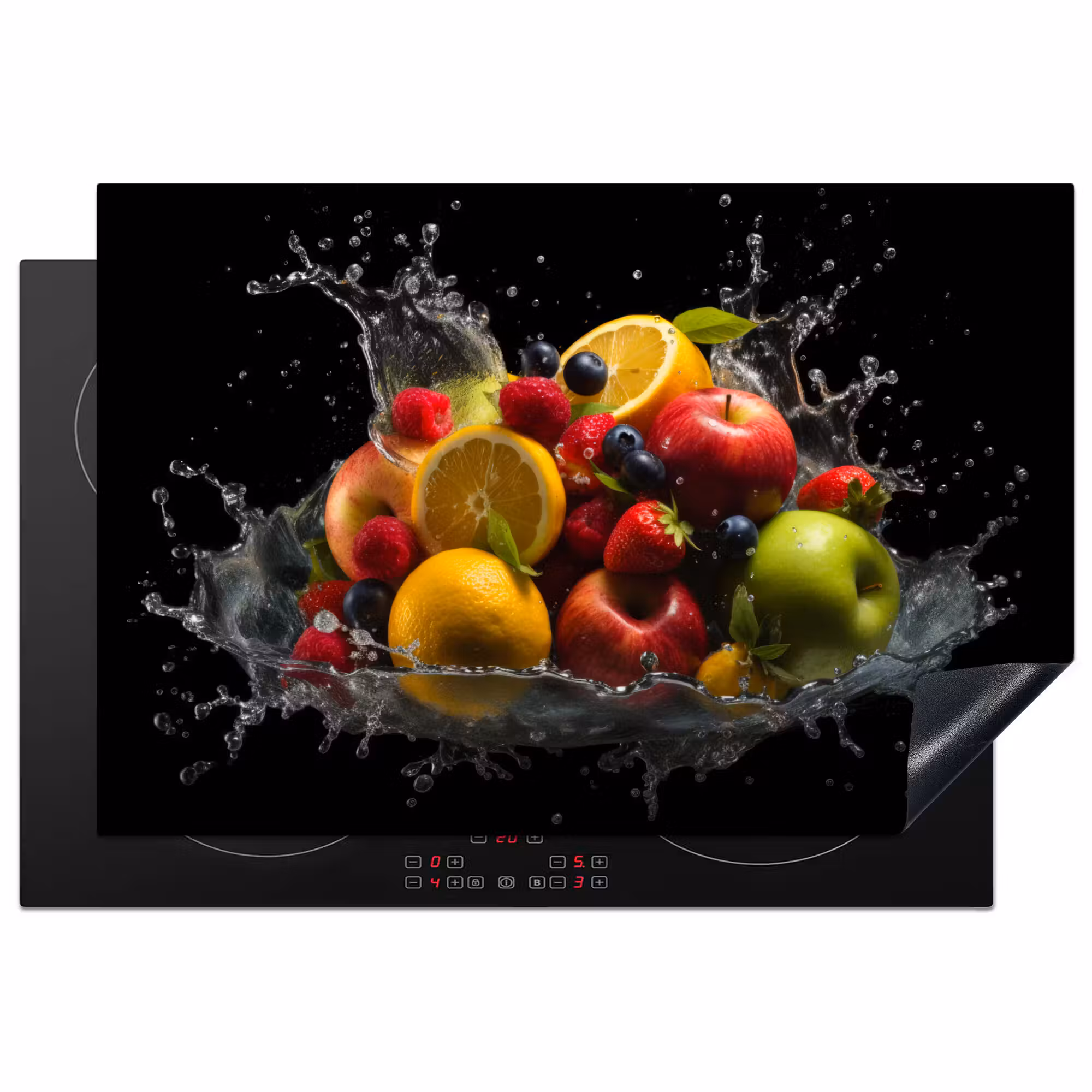 Inductie beschermer - Fruit - Appel - Sinaasappel - Rode vruchten - Water