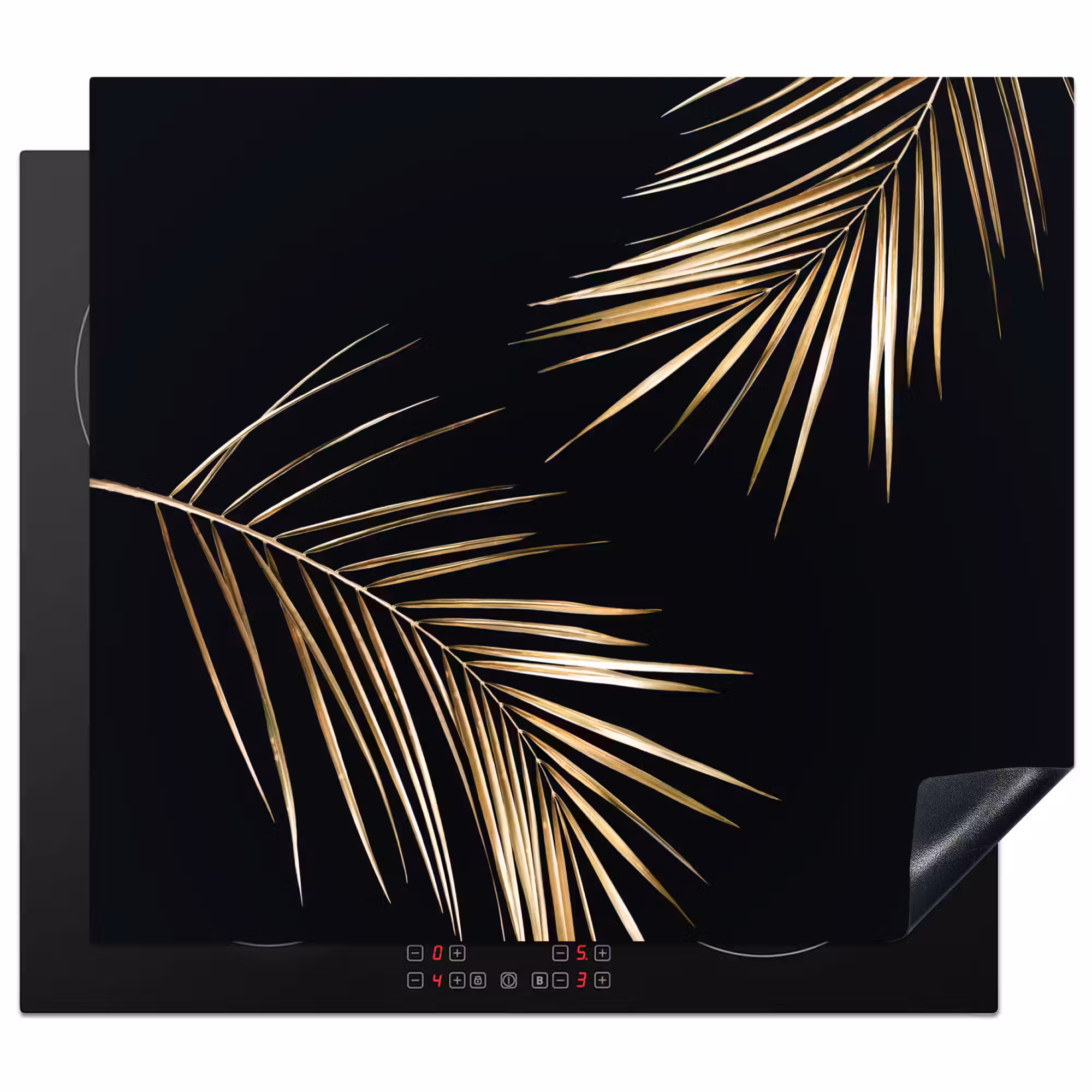 Inductie beschermer - Gouden Elegantie van de Tropen