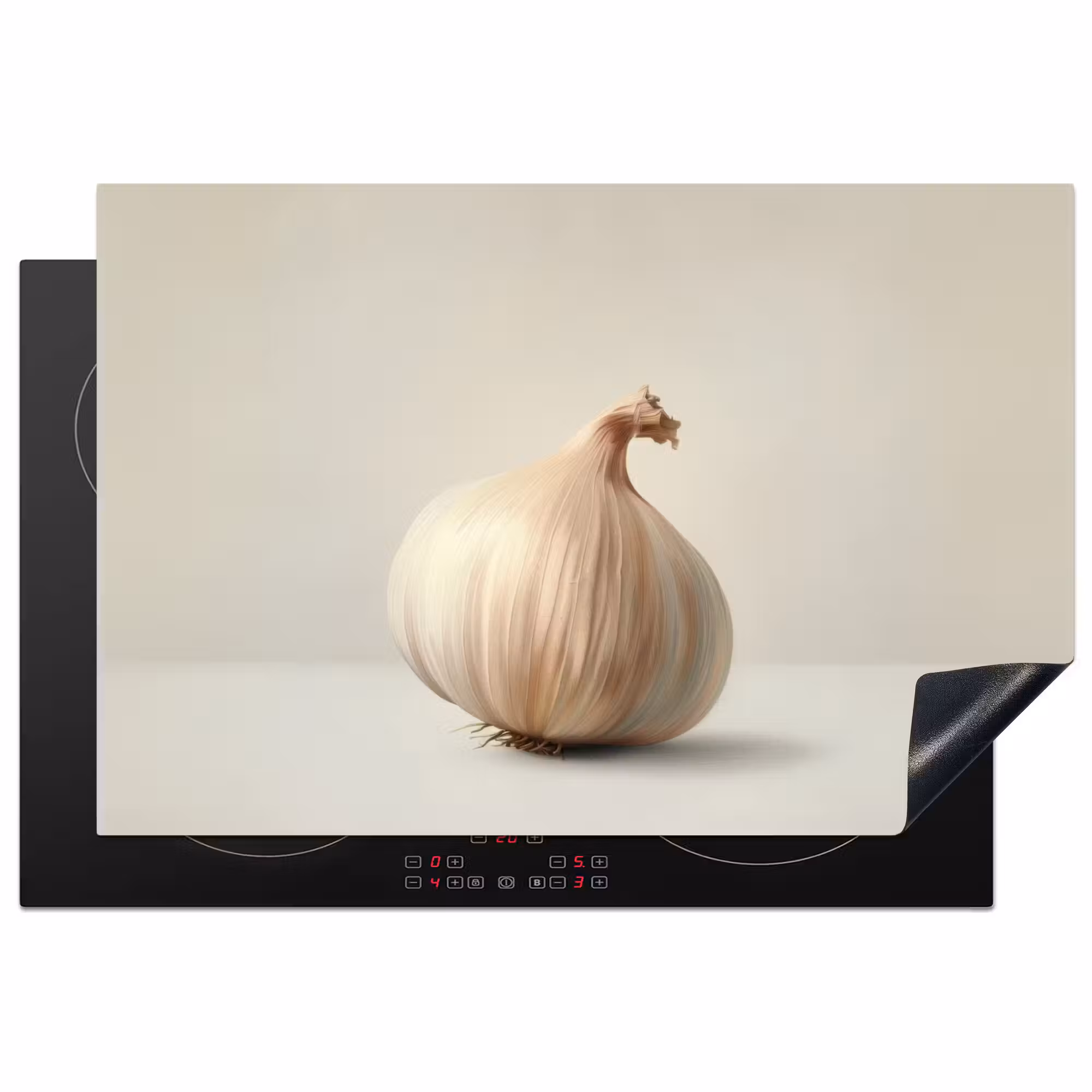 Inductie beschermer - Knoflook - Natuurlijk - Beige