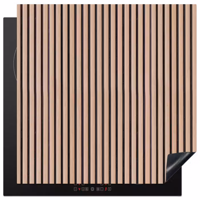 Inductie beschermer - Retro - Hout - Plank - Naturel