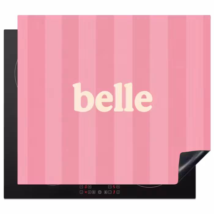 Inductie beschermer - Roze - Gestreept - Belle