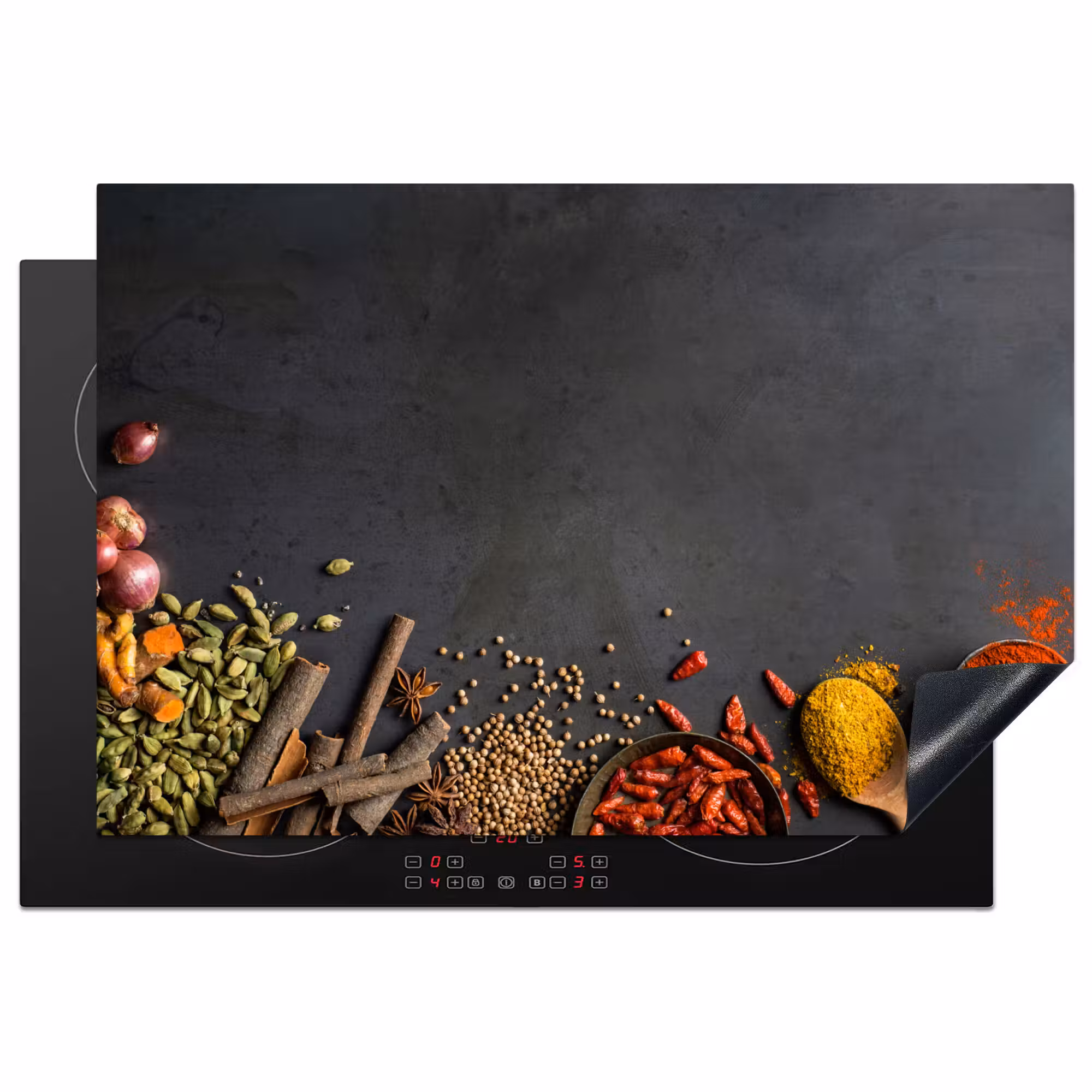 Inductie beschermer - Stilleven van Specerijen en Aroma's