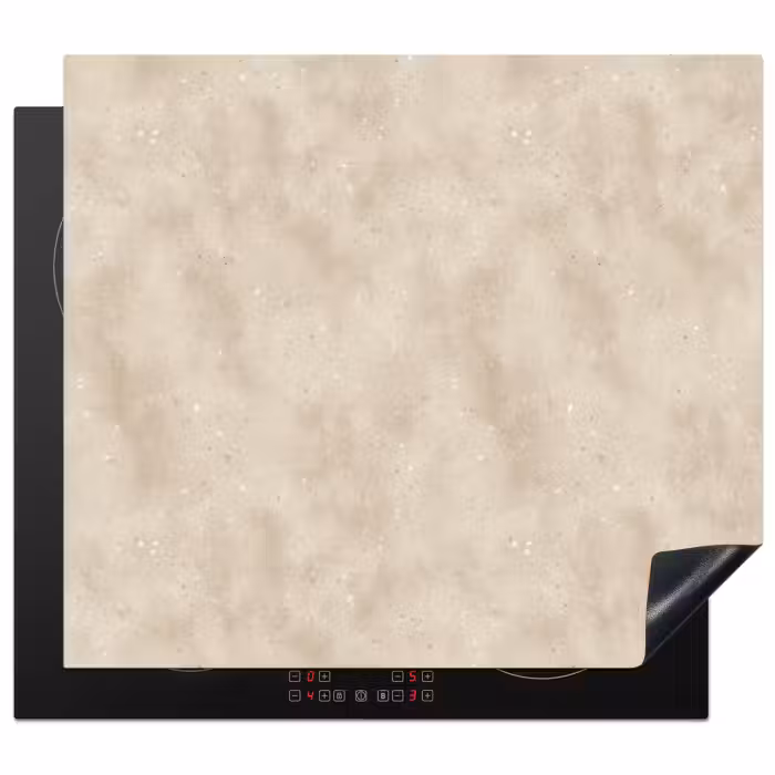 Inductie beschermer - Structuur - Spikkels - Beige