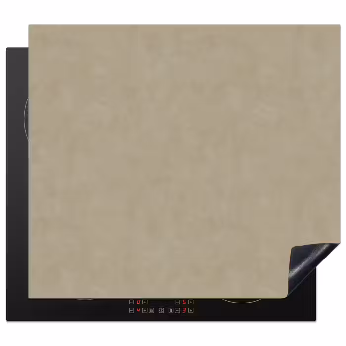 Inductie beschermer - Taupekleur - Gewolkt textuur - Natuurlijk