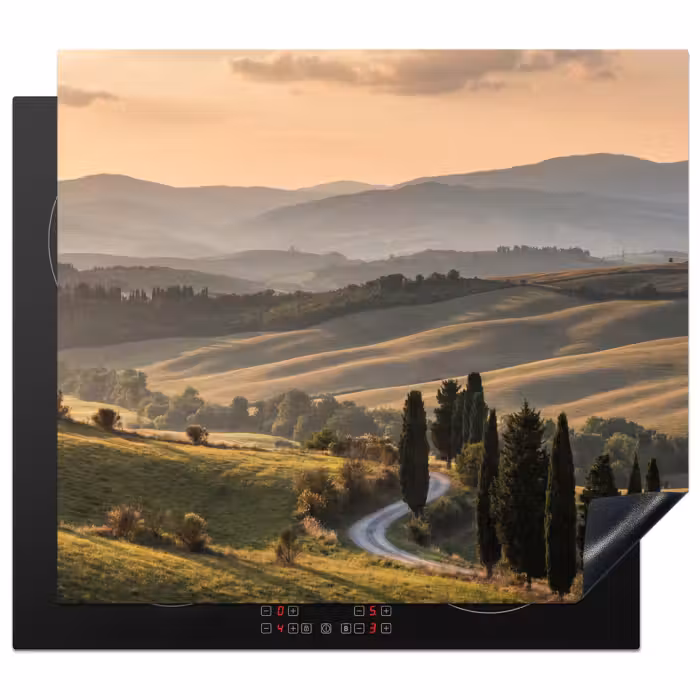 Inductie beschermer - Toscaans - Landschap - Heuvels