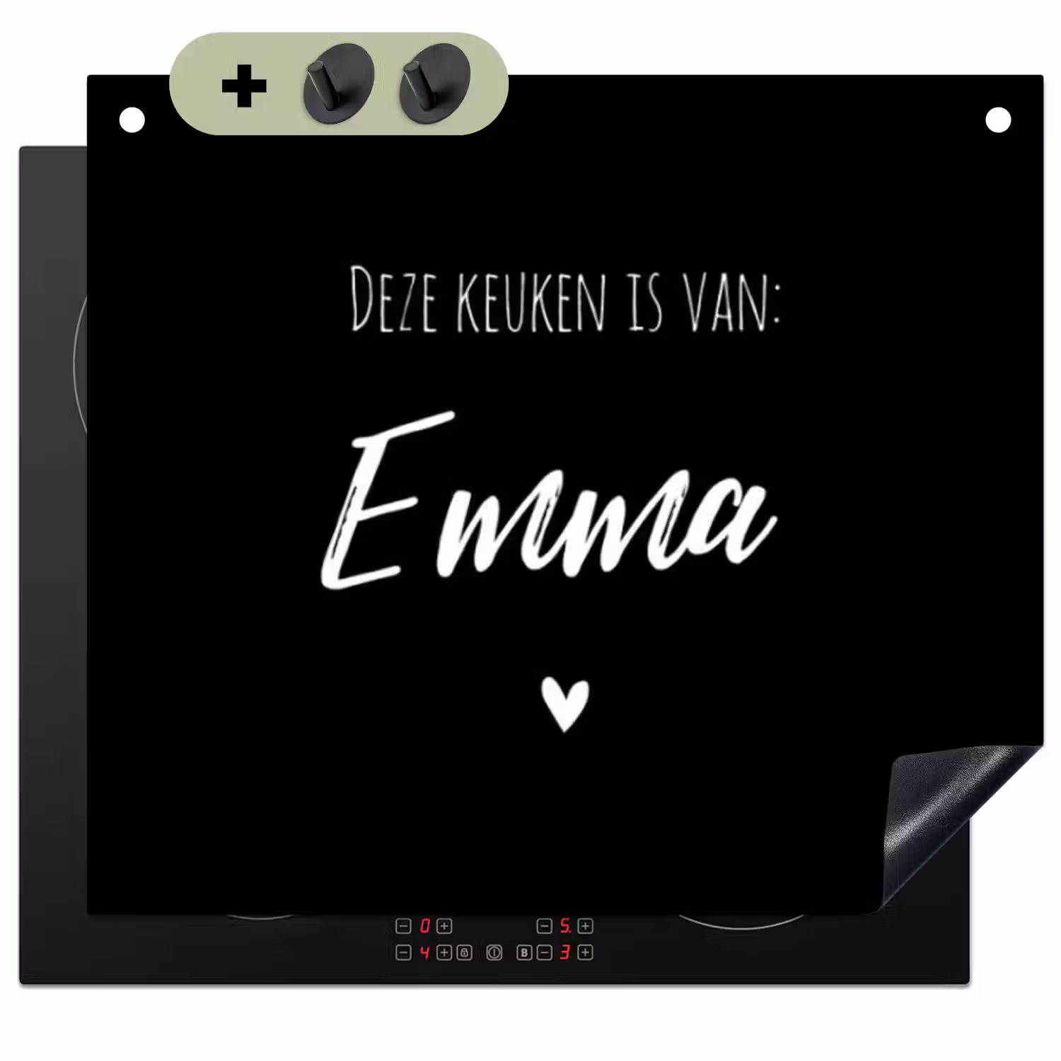 2 in 1 Inductie beschermer - Deze keuken is van: