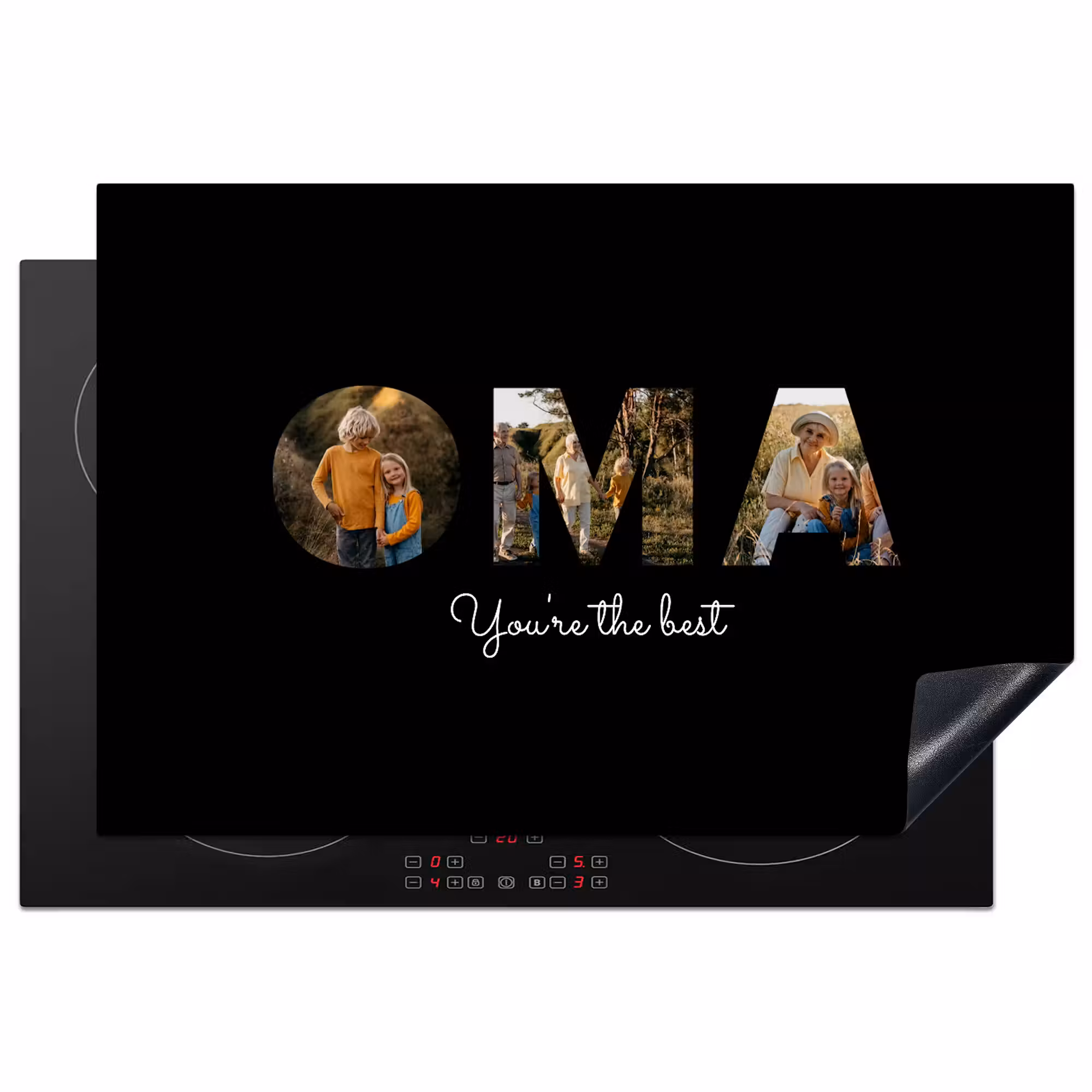 Inductie beschermer - Oma met foto's