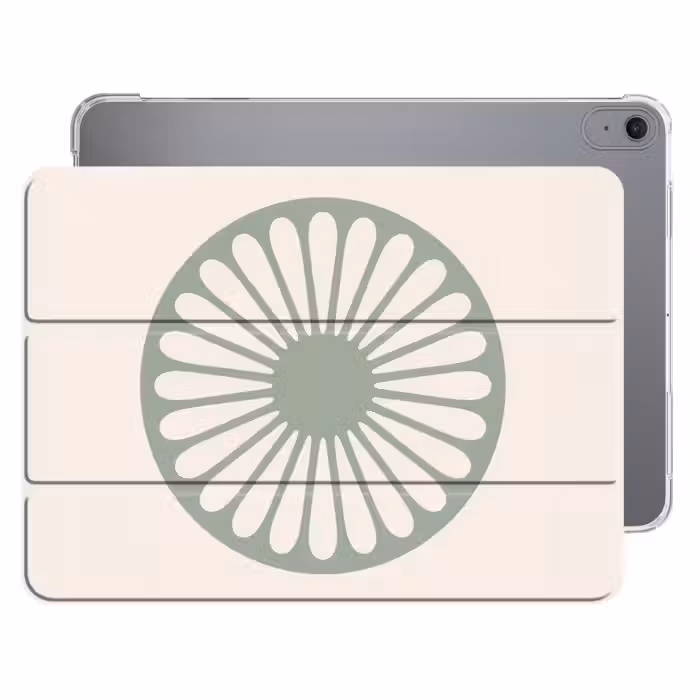 iPad hoes - Abstract - Patroon - Radiaal - Modern - Groen