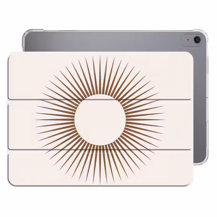 iPad hoes - Abstract - Zon - Symbool - Modern - Beige