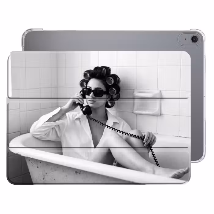 iPad hoes - Bad - Vrouw - Zwart - Wit