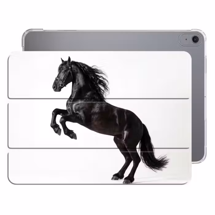 iPad hoes - Zwart - Paard - Portret