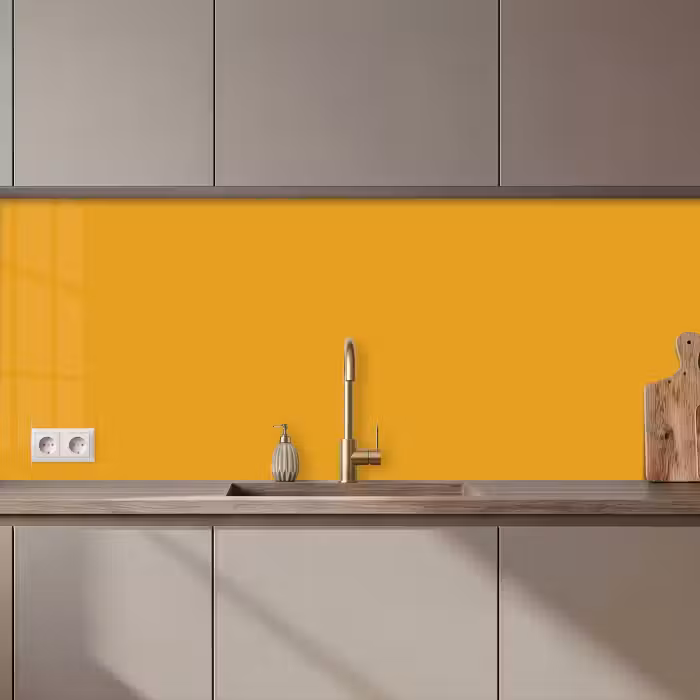 Keuken achterwand - Okergeel - Herfst - Interieur
