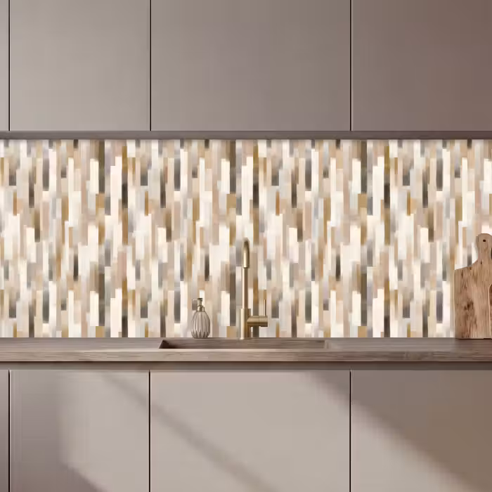 Keuken achterwand - Abstract - Patroon - Kwaststreken