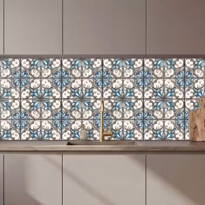 Keuken achterwand - Barok - Tegel - Kleurrijk