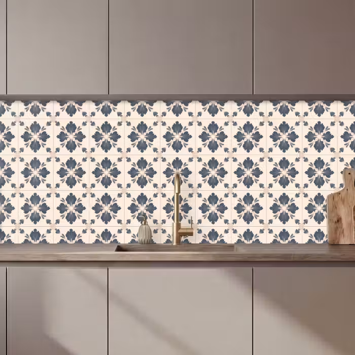 Keuken achterwand - Bladvorm - Klassiek - Kleurrijk