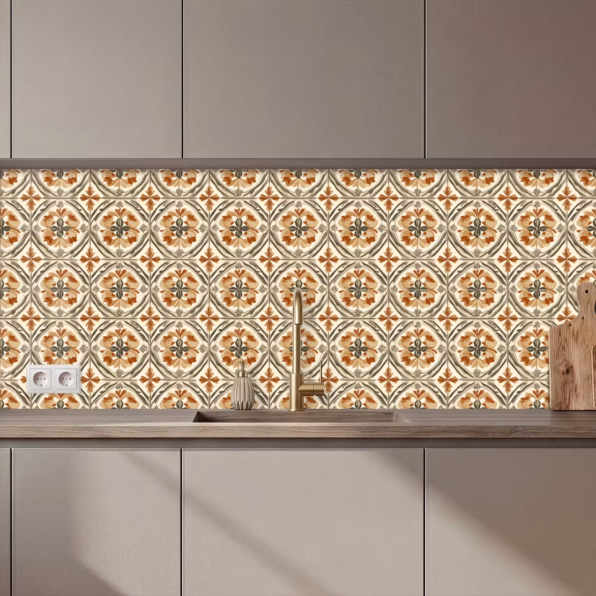 Keuken achterwand - Elegant - Antiek - Kleurrijk