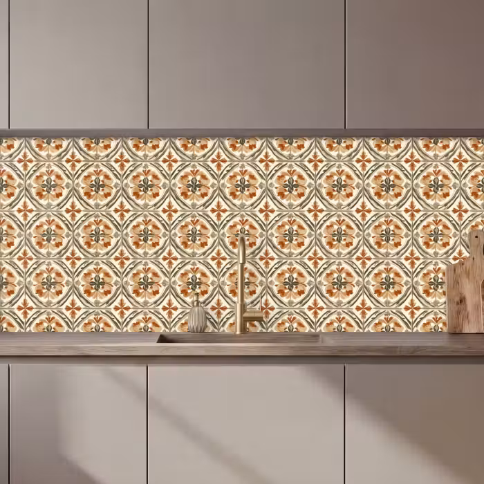 Keuken achterwand - Elegant - Antiek - Kleurrijk
