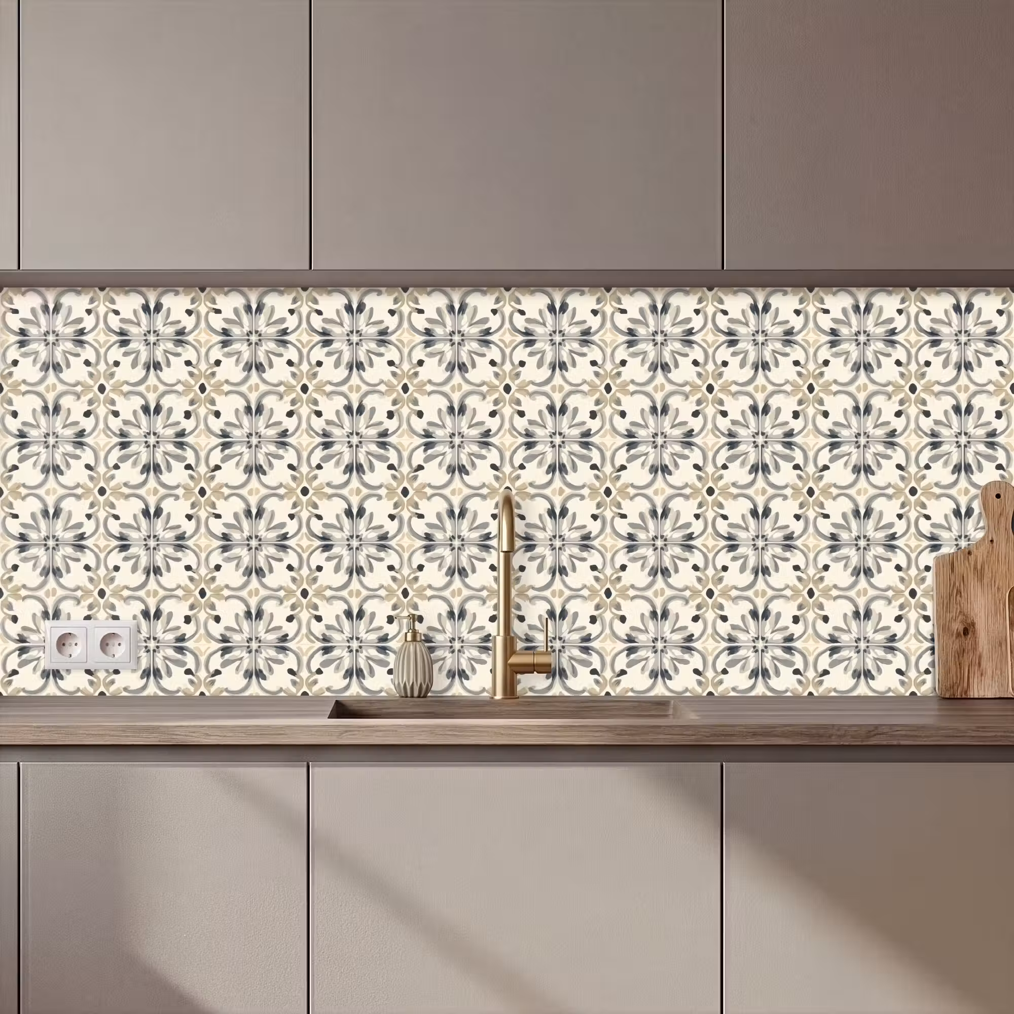Keuken achterwand - Floraal - Patroon - Kleurrijk