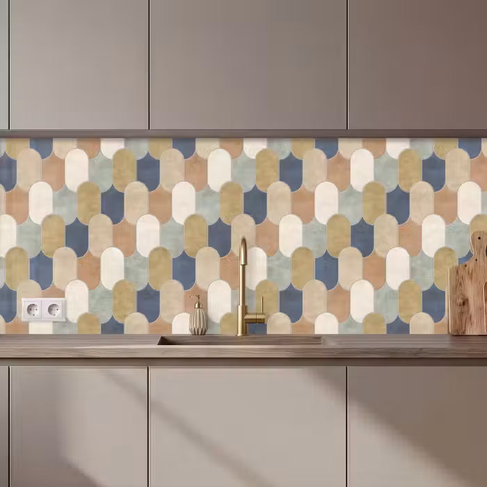 Keuken achterwand - Harmonie - Patroon - Kleurrijk