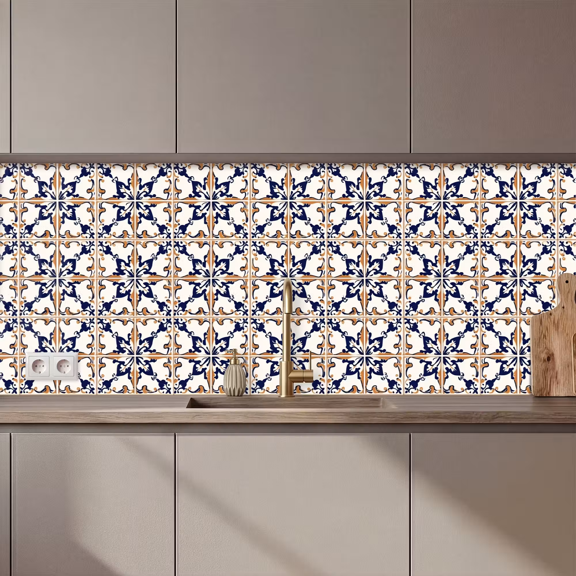 Keuken achterwand - Klassiek - Patroon - Kleurrijk