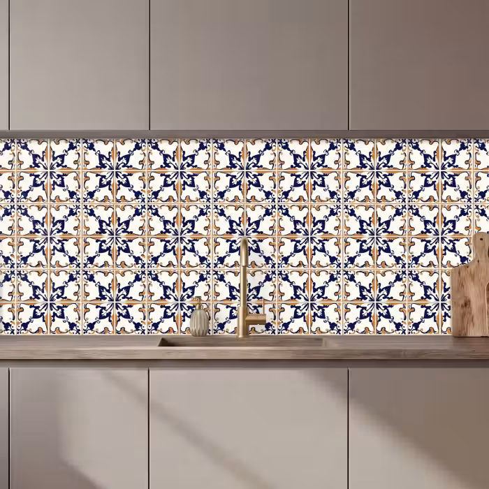Keuken achterwand - Klassiek - Patroon - Kleurrijk