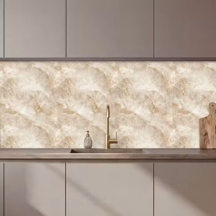 Keuken achterwand - Lichtbeige - Onyx - Subtiel