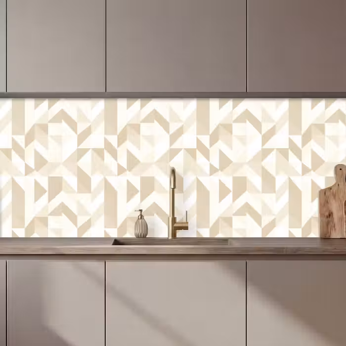 Keuken achterwand - Modern - Abstract - Beige