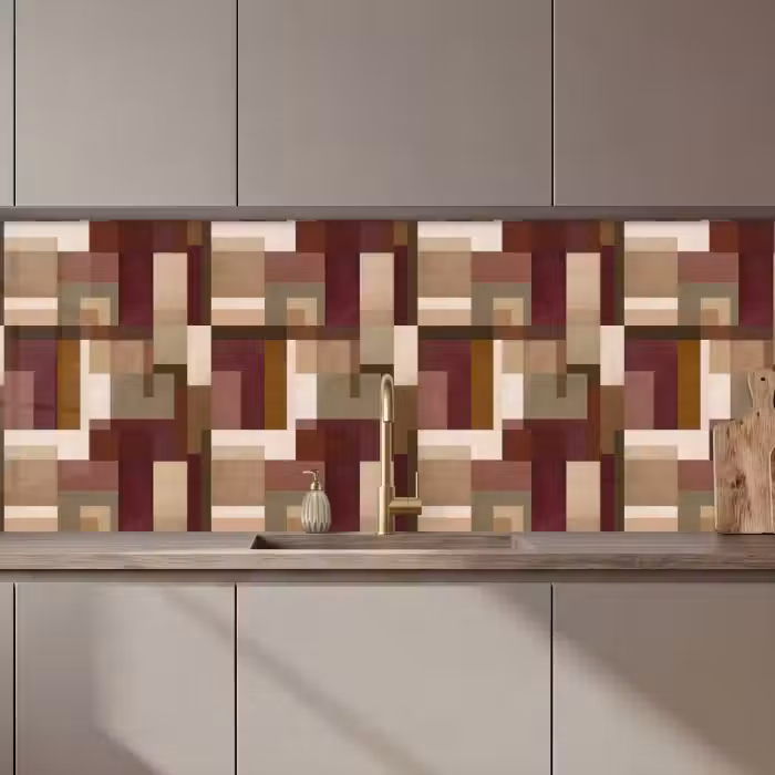 Keuken achterwand - Modern - Geometrie - Kleurrijk