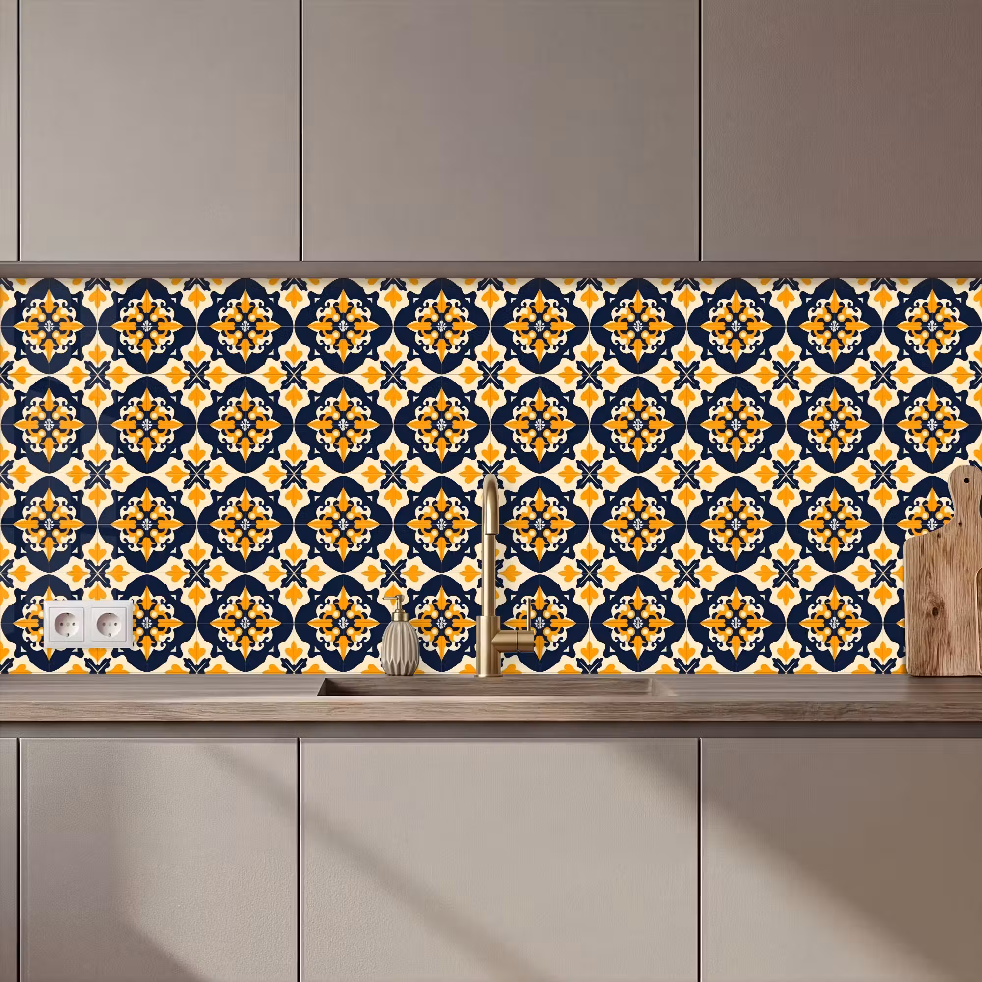 Keuken achterwand - Patroon - Siertegel - Kleurrijk