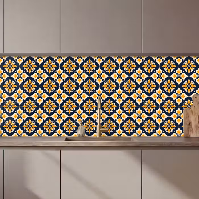 Keuken achterwand - Patroon - Siertegel - Kleurrijk