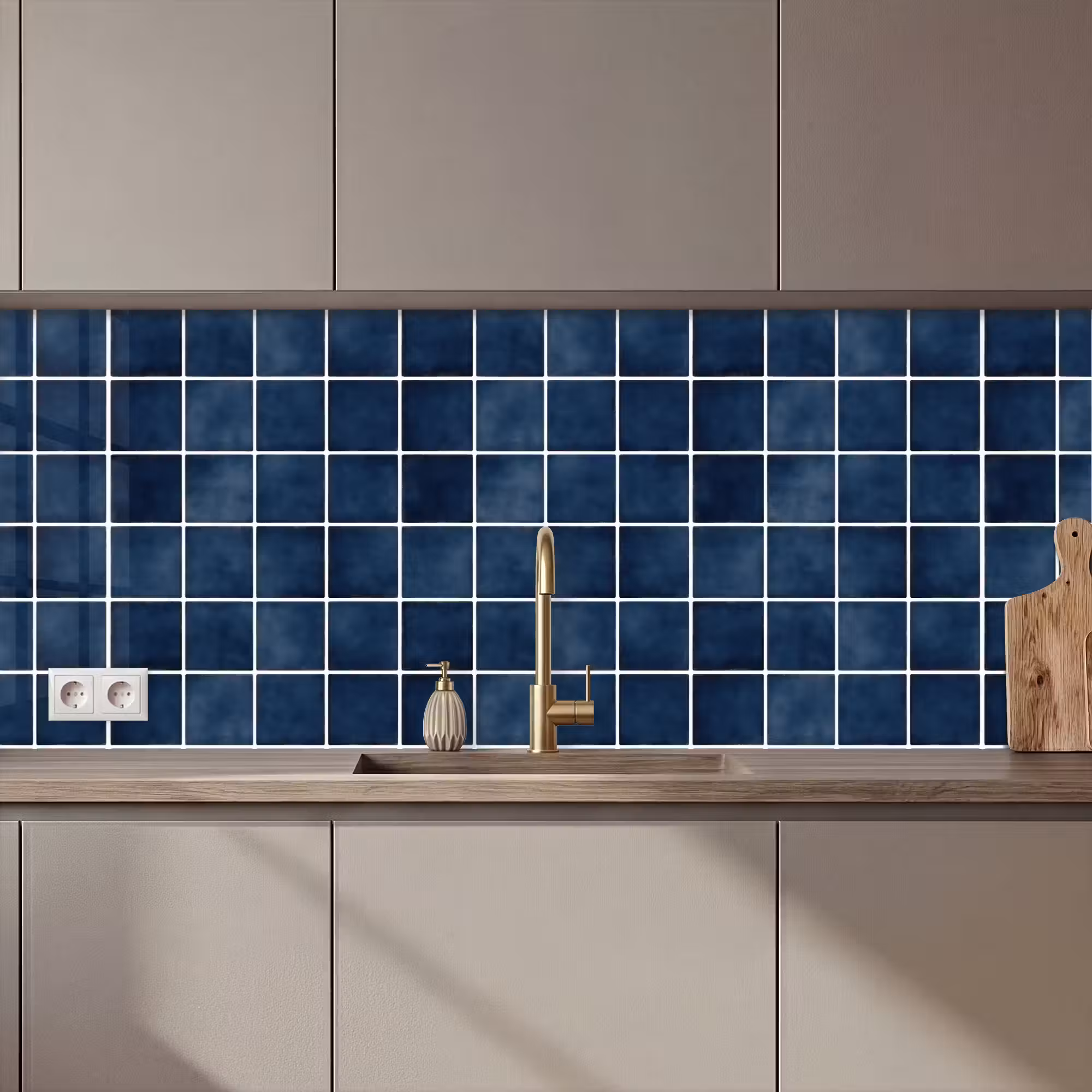 Keuken achterwand - Tegel - Modern - Blauw
