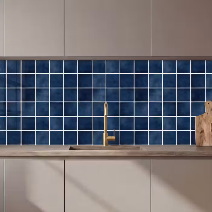 Keuken achterwand - Tegel - Modern - Blauw