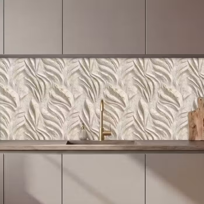 Keuken achterwand - Textuur - Reliëf - Beige