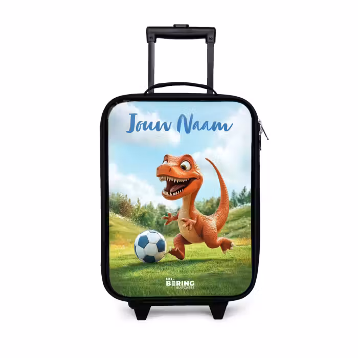 Kinderkoffer met naam - Voetbal - Dino - Sport