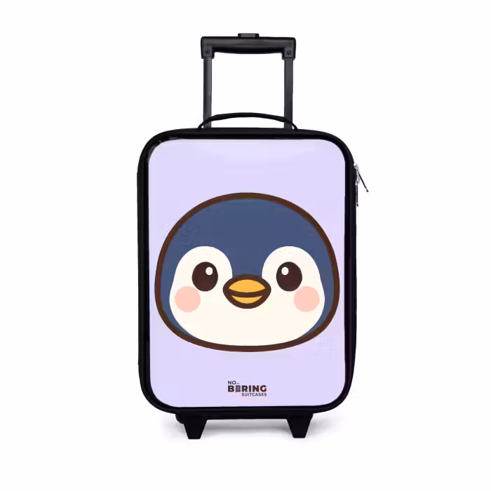 Kinderkoffer - Zwart - Pinguïn