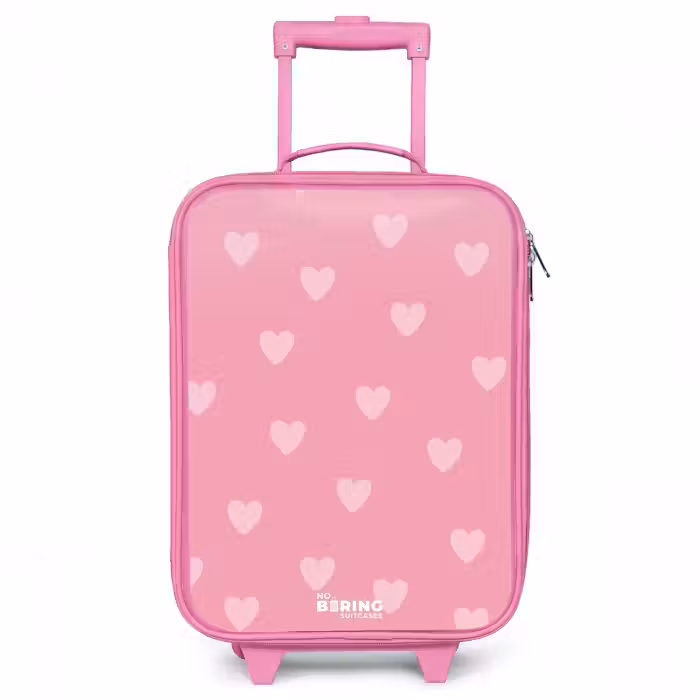 Kinderkoffer - Roze - Hartjesritme