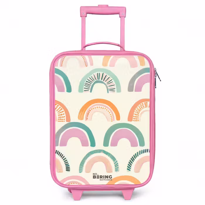 Kinderkoffer - Roze - Regenbogen