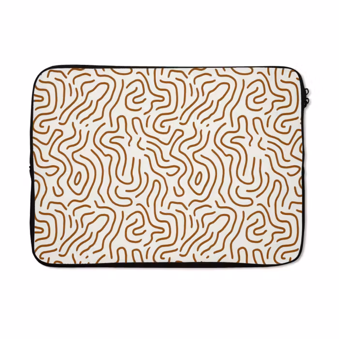 Laptophoes - Minimalistisch - Patroon - Terracotta