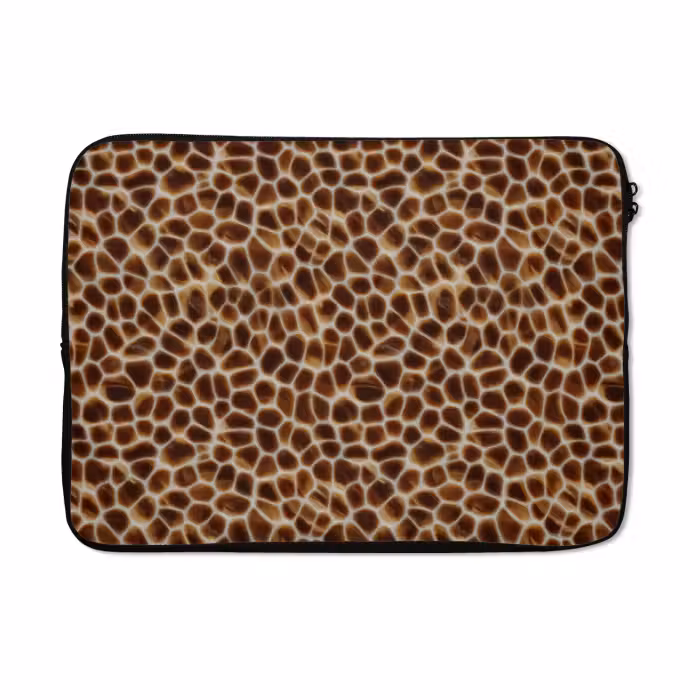 Laptophoes - Schildpad - Bruin - Patroon