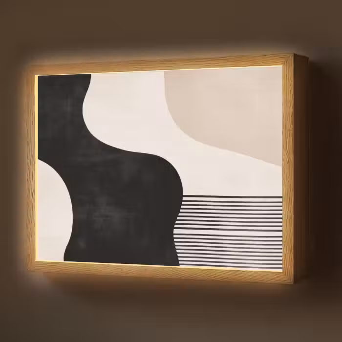 Lightbox - Wandlamp - Abstract - Japandi - Beige - Modern