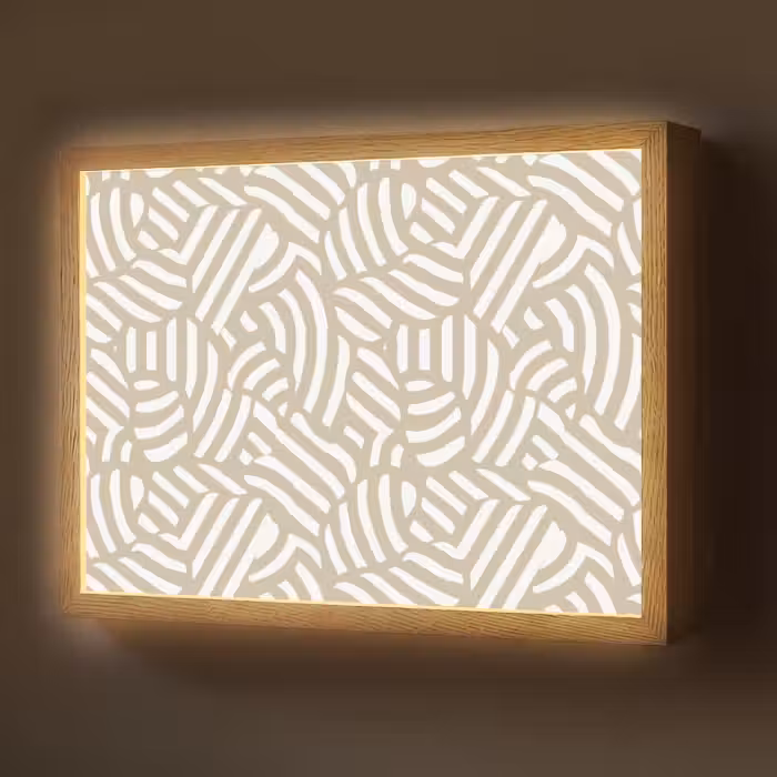 Lightbox - Wandlamp - Abstract - Modern - Beige