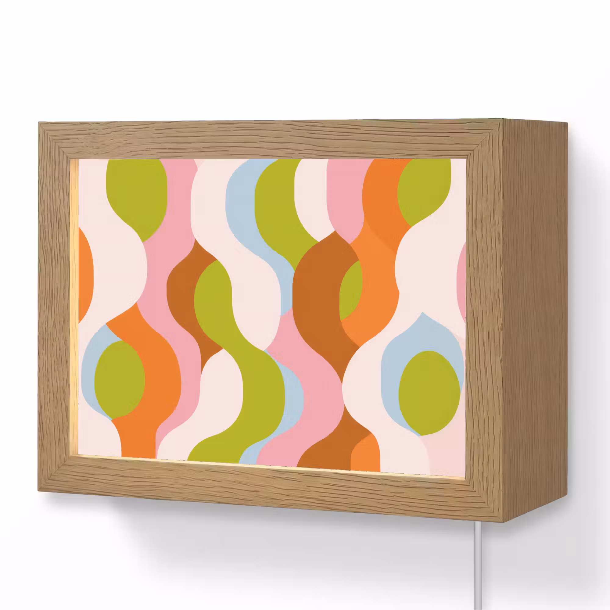 Lightbox - Wandlamp - Abstract - Vormen - Roze