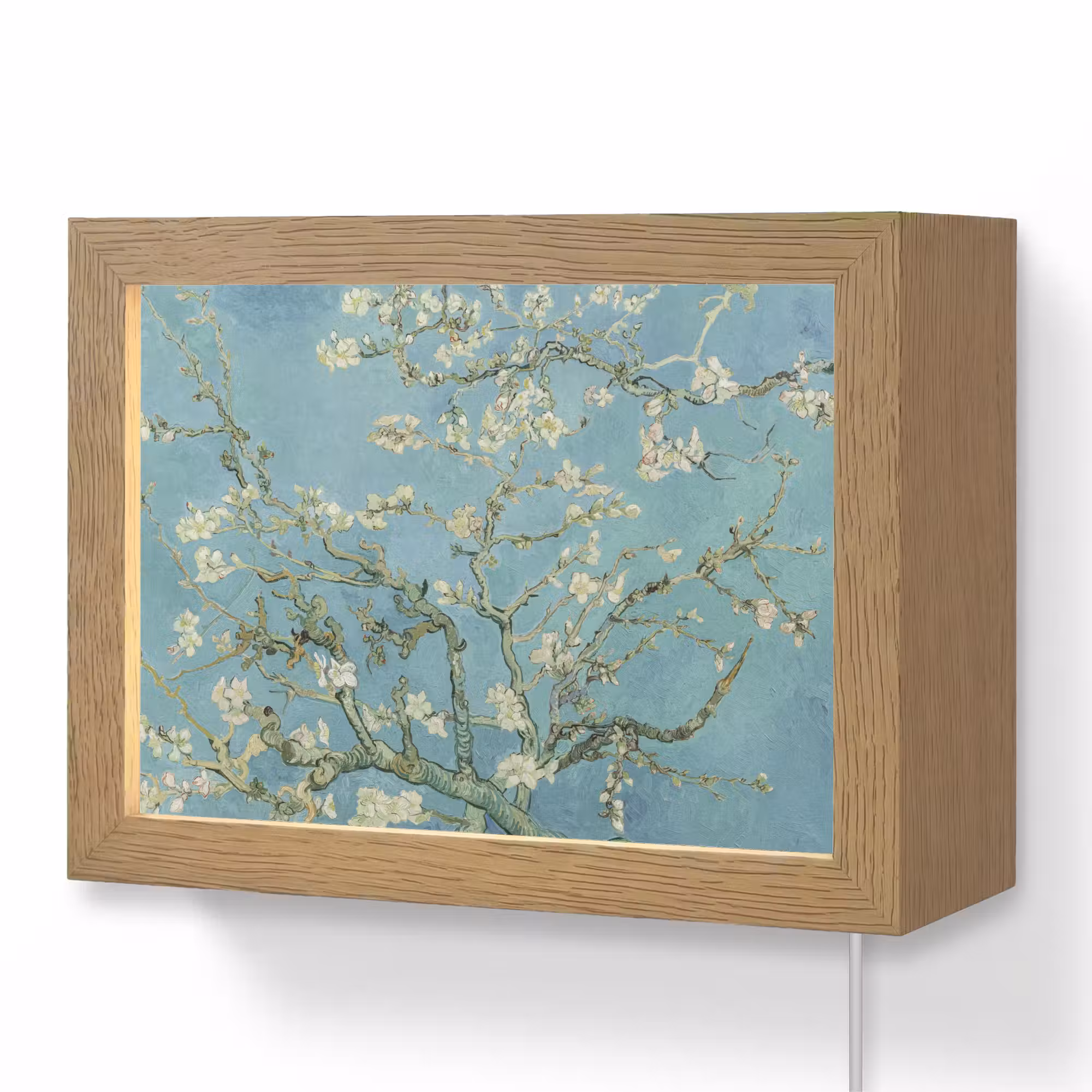 Lightbox - Wandlamp - Amandelbloesem - Van Gogh - Kunst - Bloemen