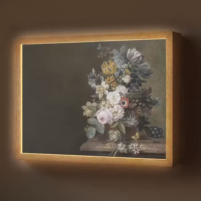 Lightbox - Wandlamp - Bloemen - Eelke Jelles Eelkema - Oude meesters